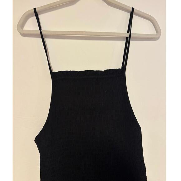 NWT Free People Iyla Smocked Mini Dress In Black Size XL - Picture 4 of 9